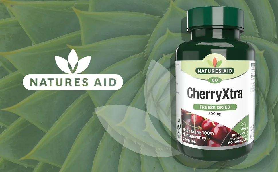 Natures Aid 500mg Cherryxtra 60 Capsules - CherryXtra