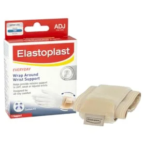 Elastoplast Everyday Wrap Around Ankle Support Support Level: Medium (Custom Fit) Ankle Brace for Everyday Activities Ankle Strap to Prevent Injury Soft and Breathable Skin-Friendly Strap Tan - Everyday Supports A+ Product Image 500x500.png
