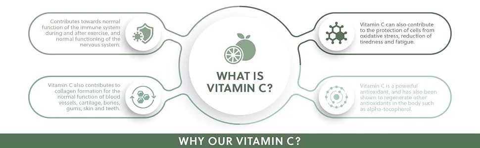 High Strength Vitamin C Capsules | 1000mg Vitamin C per Capsule | 120 Vegan Capsules | with Rosehip and Acerola | G&G Vitamins - Vitamin C