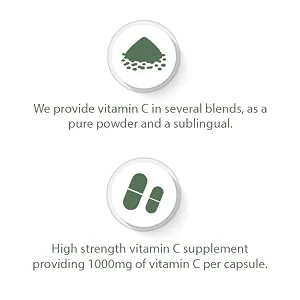 High Strength Vitamin C Capsules | 1000mg Vitamin C per Capsule | 120 Vegan Capsules | with Rosehip and Acerola | G&G Vitamins - Vitamin C
