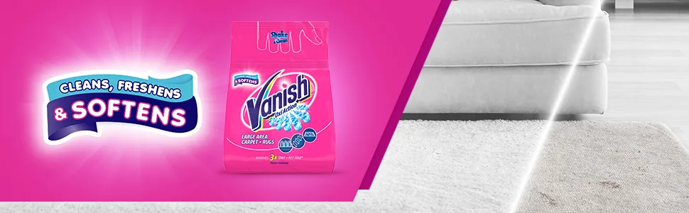 Vanish Carpet Cleaner + Upholstery Power Powder Large Area Cleaning 650 g - product information 1