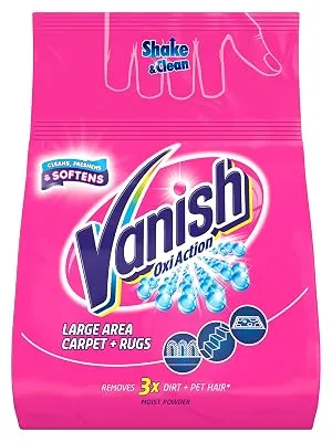 Vanish Carpet Cleaner + Upholstery Power Powder Large Area Cleaning 650 g - product information 2