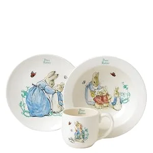 Beatrix Potter A25864 Peter Rabbit Nursery Set 3 Pieces - White Single - product information 2