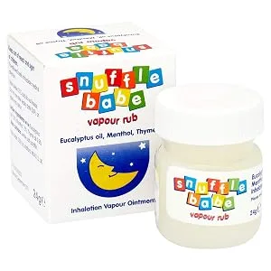 Snufflebabe Vapour Rub for Babies 24g - vapour rub for babies and toddlers