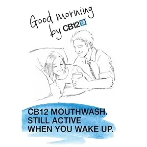 CB12 Mint Menthol Mouthwash Enamel Strengthening Pleasant Breath For 12 Hours 1L - product information 3