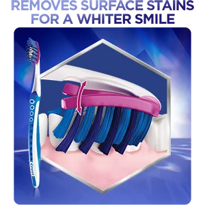 Oral-B 3D White Luxe Pro-Flex Manual Toothbrush Medium - oral b 3d white luxe pro flex medium manual toothbrush