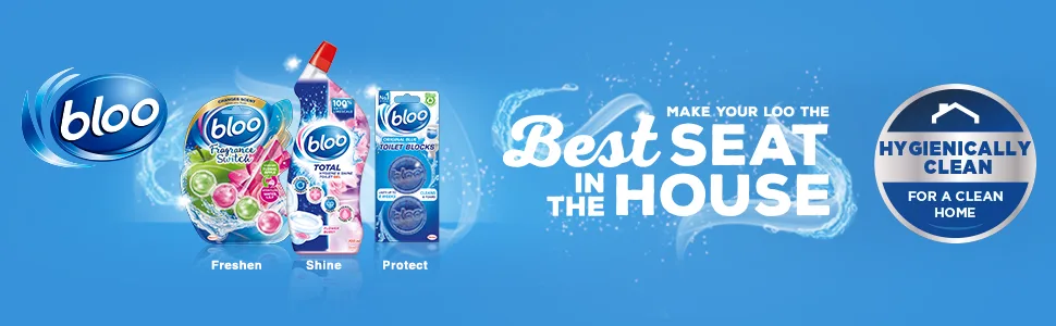 Bloo In Cistern Twin Blocks Blue Original with Long Lasting Anti-Limescale Cleaning Foaming & Blue Water 10 x 2 Pack 20 Count (Pack of 1) - banner