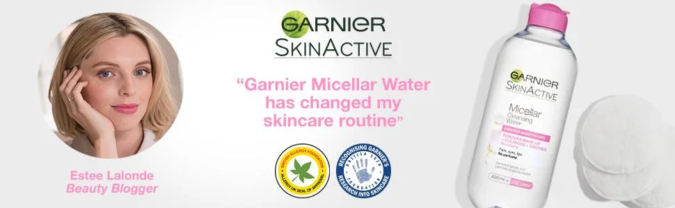 Garnier Micellar Water Sensitive Skin 400ml Unscented 400 ml (Pack of 1) - micellar; garnier; water; cleansing; cleansing water; micelles; skin; wash; clean
