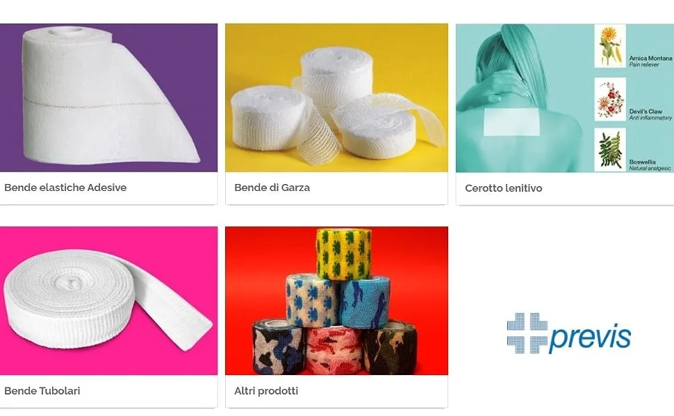 Previs - Previcoesiva Elastic Cohesive Bandage Size 20 m x 6 cm Pack of 1 unit. 1 x 20 m x 6 cm Cohesive - product information 4
