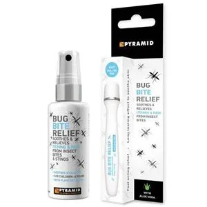 Pyramid Bug Bite Relief Pen with Aloe Vera - 15ml - bug bite relief; mosquito bite relief; mosquito bite pen