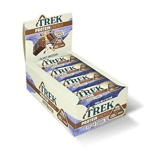 TREK Cocoa Chaos High Protein Energy Bar - Plant Based - Gluten Free - Natural Ingredients - 55g x 36 bars single - trek cocoa chaos