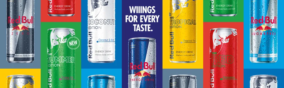 Red Bull Energy Drink Sugar Free 250 ml x8 Single - 2021 Red Bull Editions