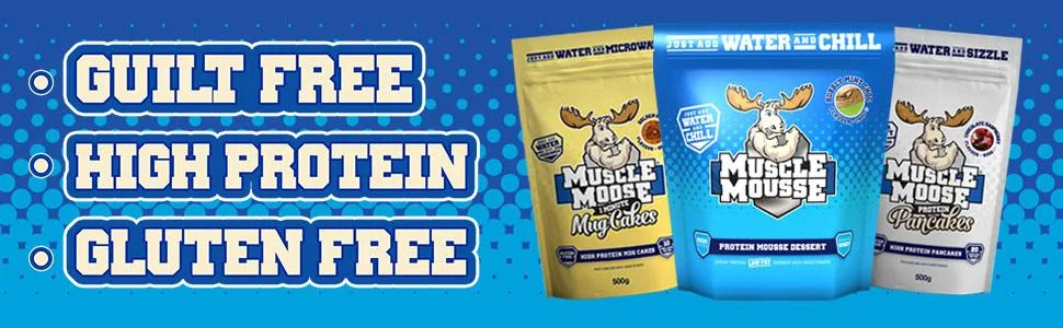 Muscle Moose Protein Pancake Mix 26g Protein Light Fluffy Texture - Golden Syrup Flavour 500g (Makes 20 x Pancakes) - Muscle Moose