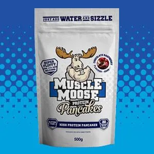 Muscle Moose Protein Pancake Mix 26g Protein Light Fluffy Texture - Golden Syrup Flavour 500g (Makes 20 x Pancakes) - Protein Pancakes