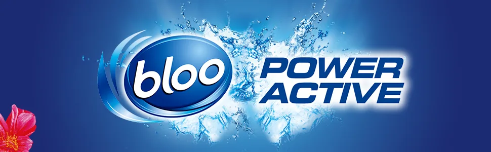 Bloo Power Active Flowers Toilet Rim Block Extra Freshness 50g 1 Count (Pack of 1) - Power active flower