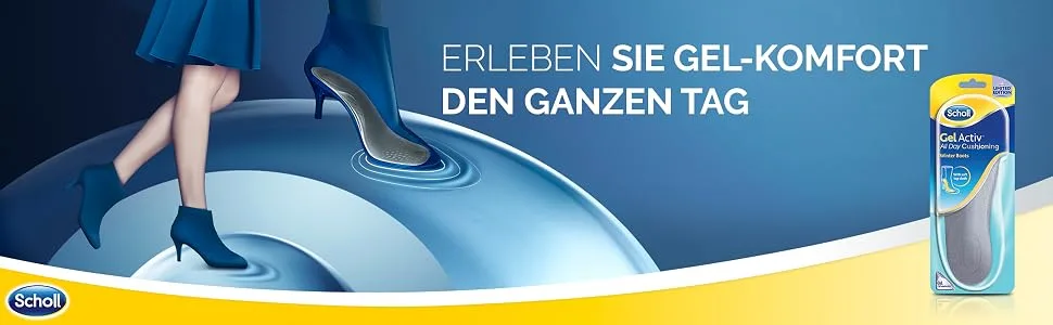 Scholl GelActiv Insole for Boots and Ankle Boots - Banner.