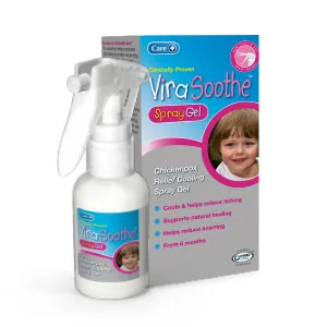 Care ViraSoothe Chickenpox Relief Cooling Gel 75g Cools and Soothes Skin 75 g (Pack of 1) - Spray Gel - 60ml