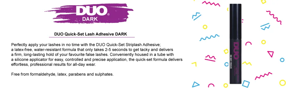 Duo Quick Set Striplash Adhesive Dark Quick-Set Striplash Adhesive - Dark 5g - DUO, duo quickset, duo glue, duo adhesive, lash glue, ardell lashes, lashes, ardell, glue, eyes