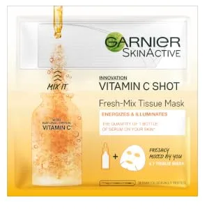 Garnier Fresh-Mix Tissue Mask Vitamin C Brightening Tissue Face Sheet Shot Mask 33 g - product information 2