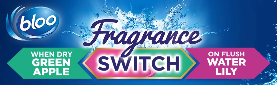 Bloo Fragrance Switch Lily & Apple Premium Toilet Rim Block 50g Floral Apple & Water Lily - banner