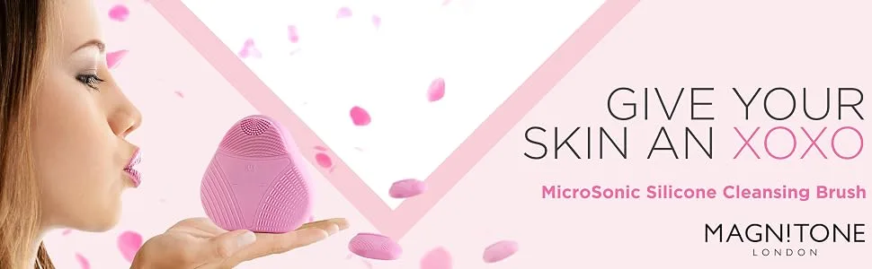 Magnitone Xoxo Micro-Sonic Softtouch Silicone Facial Cleansing Brush - Green - MAGNITONE