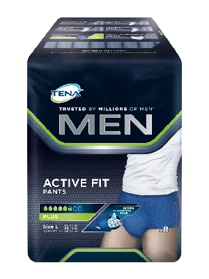 Tena Men Active Fit Pants Plus Size S/M - 2 Packs of 9 2 Count (Pack of 1) - product information 2