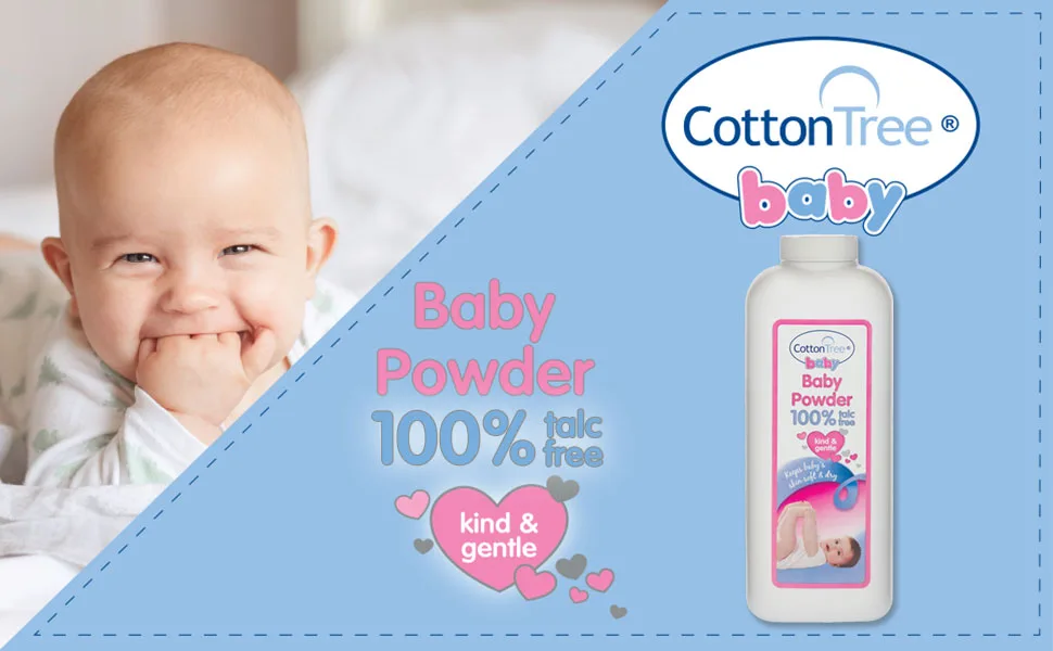 Cotton Tree Essential Baby Powder White 284 G (Pack Of 1) - product information 2