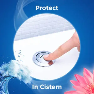 Bloo In Cistern Twin Blocks Blue Original with Long Lasting Anti-Limescale Cleaning Foaming & Blue Water 3 Pack Packaging may vary 3 Count (Pack of 1) - Protect