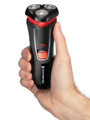 R4001 Style R4 Cordless Shaver Rechargeable Electric Razor with Pop-up Trimmer Black/Grey/Red - shaver