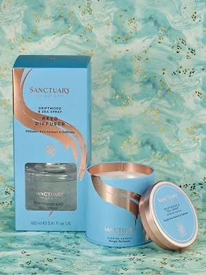 Sanctuary Spa Diffuser Driftwood and Sea Spray - sanctuary spa driftwood and sea spray candle and diffuser