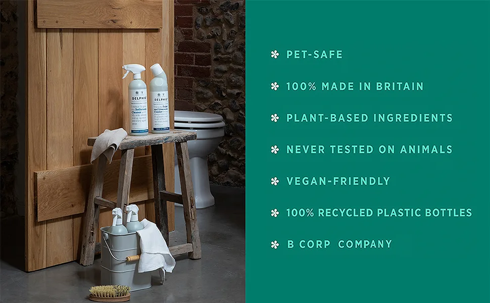 Delphis Eco Bathroom Cleaner 700ml | Eco Friendly | Biodegradable Bathroom Cleaner | Natural Bathroom Cleaner Unscented  1 Count (Pack of 1) - Delphis Eco bathroom cleaner benefits