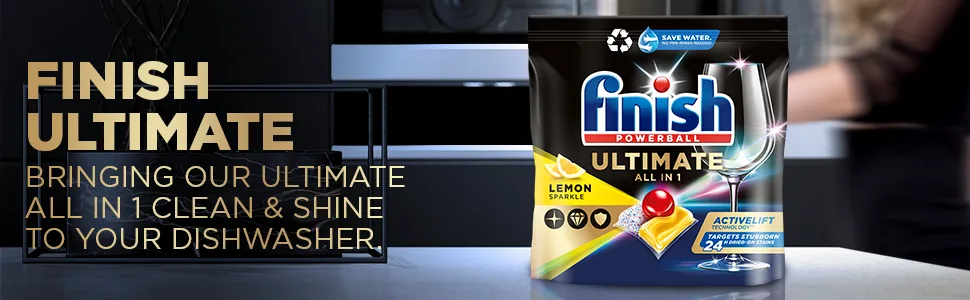 Finish Quantum Ultimate Dishwasher Tablets Lemon Scent 100's 100 Count (Pack of 1) - dishwasher tablets