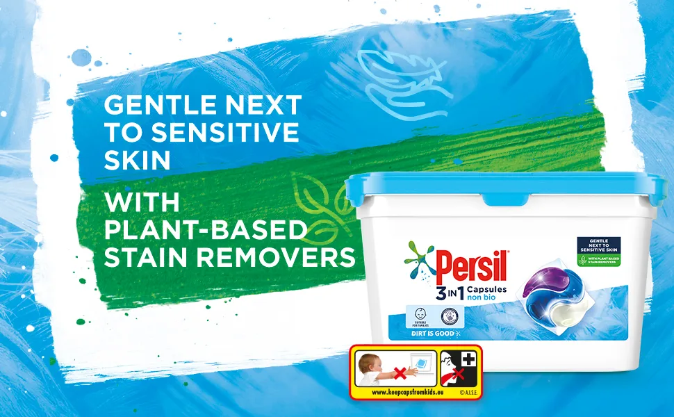 Persil 3 in 1 Non Bio Laundry Washing Capsules 26 Washes 702g - product information 2