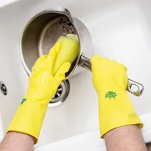 Elbow Grease Rubber Gloves Cotton Lined Extra Strong Non-Slip Size Large Eg26 Single - Protect Hands Daily