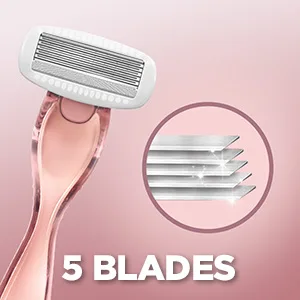 WILKINSON SWORD - Intuition Complete For Women | Skin Protect Gel with Smooth Glide | Razor Handle + 1 Razor Blade Refills - 5 blades