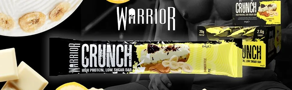 Banoffee Pie - Warrior CRUNCH - 12 Bars Banoffee Pie 12 Count (Pack of 1) - product information 2