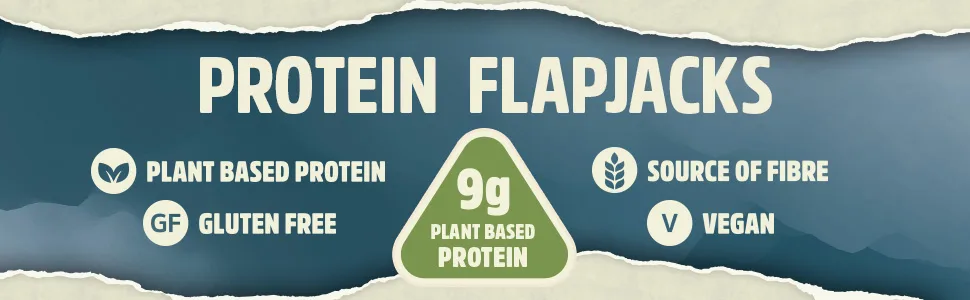 TREK High Protein Flapjack Smooth Lemon - Gluten Free - Plant Based - Vegan Snack - 50g x 36 bars - Trek Smooth Lemon Protein Oat Flapjack