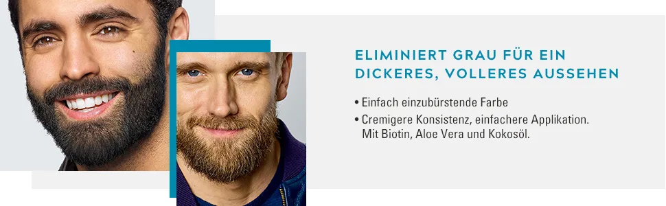 Just for Men Moustache and Beard Black Brown Colour Eliminates Grey for a Thicker and Fuller Look M45 M45 - black brown - M & B.