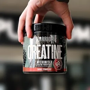 Warrior Creatine Monohydrate Powder 300g 90 Servings Micronised for Easy Mixing for Recovery & Performance Savage Strawberry - product information 5