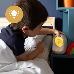 Tommee Tippee Sleep Trainer Clock Timekeeper Connected Sleep Aid From the Creators of the Groclock App-Enabled Alarm Clock and Nightlight for Children single - Trainer Clock