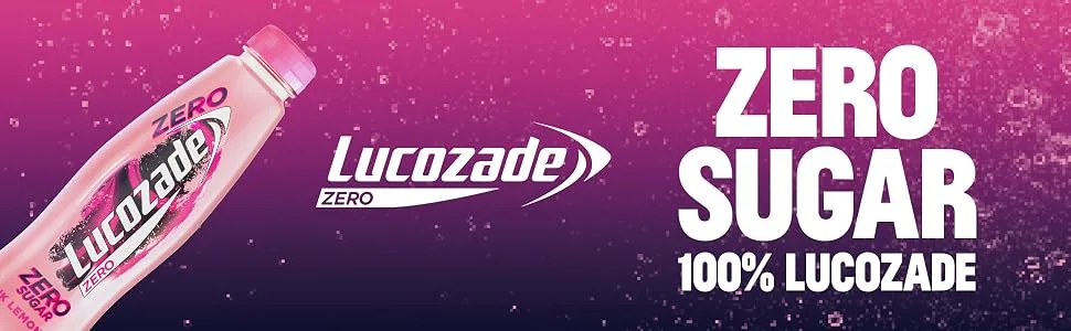 Lucozade Energy Zero Pink Lemonade 900ml Lemon Pink Lemonade 900 ml (Pack of 1) - Lucozade Zero Sugar
