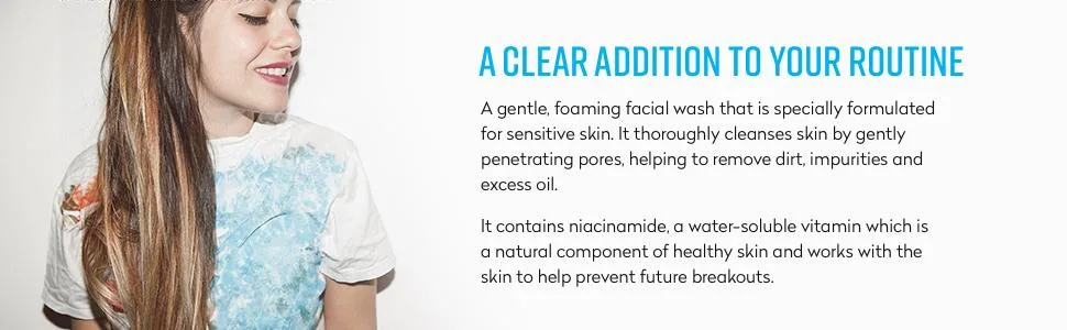 FREEDERM Sensitive Clearing Face Wash with Niacinamide 150ml - A clear addition to your routine