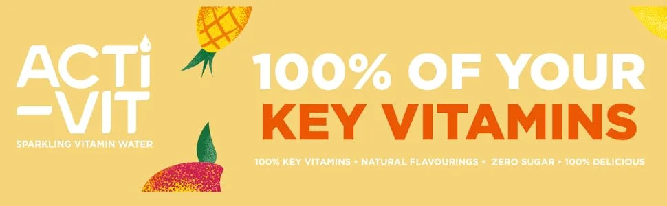 Acti-Vit Sparkling Flavoured Vitamin Water Cans with B Vitamins B5 B6 B9 B12 Vitamin C Vitamin D Zinc & Magnesium Zero Sugar 12x 330ml Blackcurrant Apple & Raspberry Flavour Blackcurrant Apple & Raspberry - actiph activit activ-vit sparkling vitamin water