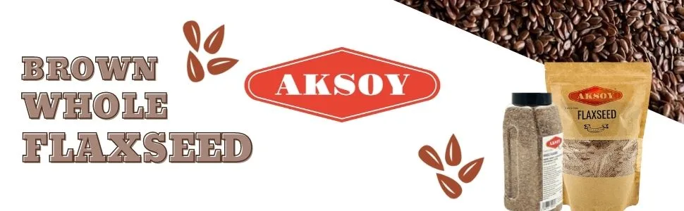 Aksoy Brown Whole Flaxseed (Linseed) 1250gr || Batch Tested Raw Non GMO Sproutable Keto Friendly 1250.0 grams - Brown Whole Flaxseed