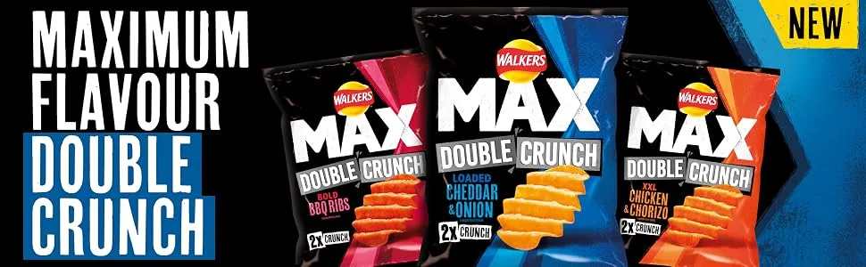 Max Strong Nuts Chil&Lime 175g Single - Walkers max crisps strong crisps double crunch crisps