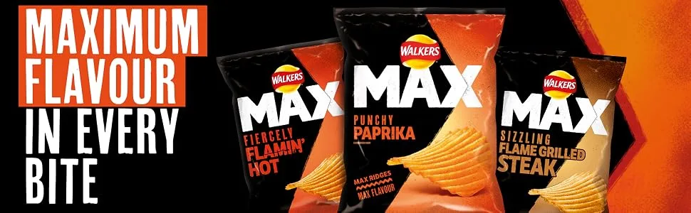 Max Strong Nuts Chil&Lime 175g Single - Walkers max crisps strong crisps double crunch crisps