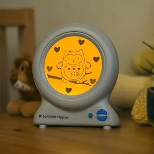 Tommee Tippee Groclock Sleep Trainer Clock Alarm Clock and Nightlight for Young Children USB-Powered - Groclock USB