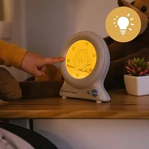 Tommee Tippee Groclock Sleep Trainer Clock Alarm Clock and Nightlight for Young Children USB-Powered - Groclock USB