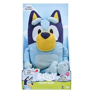 Bluey Large 30cm Talking Sounds Plush: Official Collectable Character Cuddly Jumbo Soft Toy - Bluey
