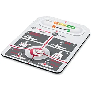Beurer LifePad Resuscitation Aid Guides Through Resuscitation Measures Specifying Optimal Compression Frequency and Compression Pressure Aid for Correct Positioning - LifePad